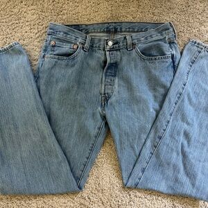 Levi's Blue Straight-Leg Jeans Classic Denim